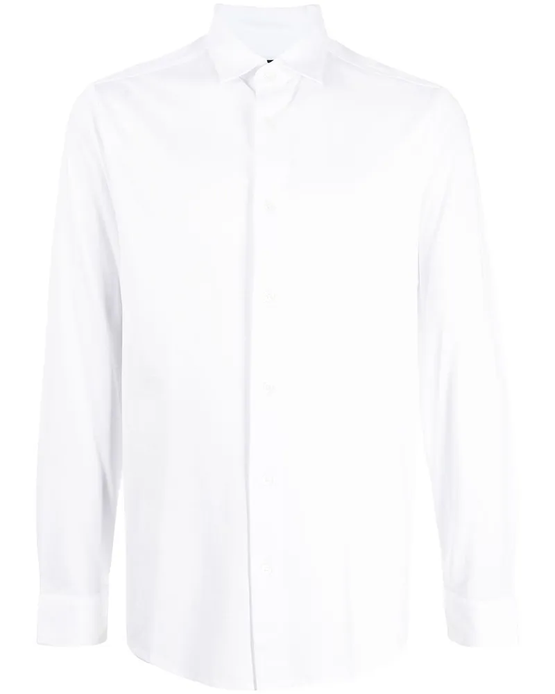 Emporio Armani Cotton Mischhemd White