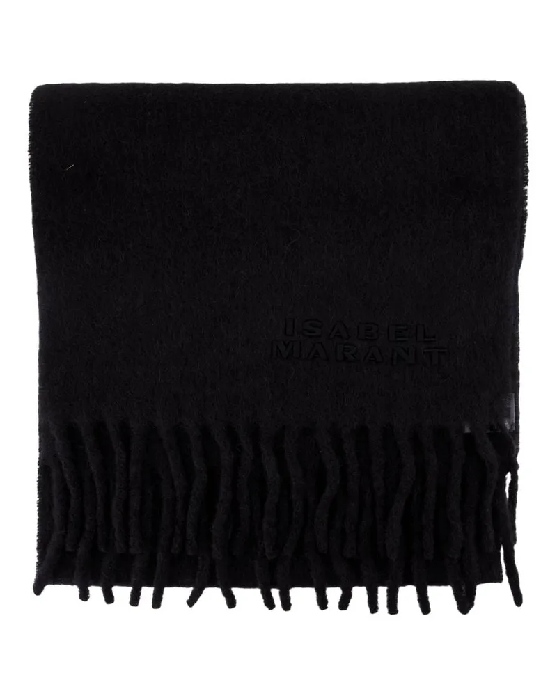 Isabel Marant Firny gz schal  wolle schwarz schwarz Schwarz
