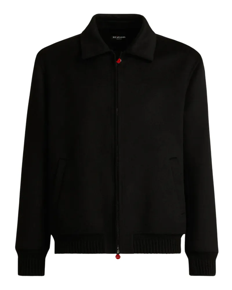 Kiton Coats Black Black