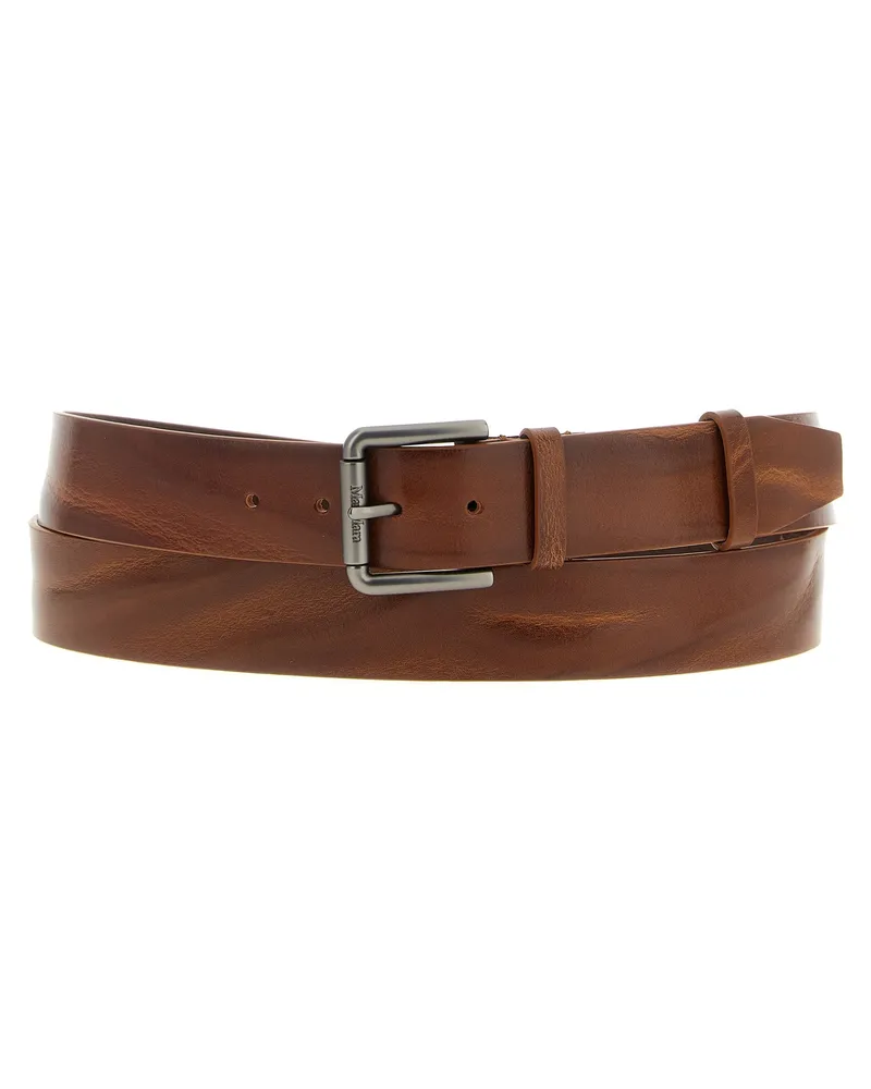 Max Mara Gürtel „Buckle40 X Long“ von Brown