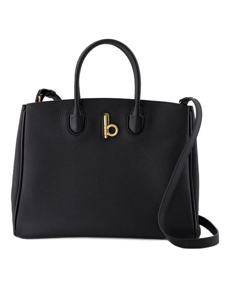 Burberry Kleine Schaukel -Pferdebag  Leder schwarz Schwarz