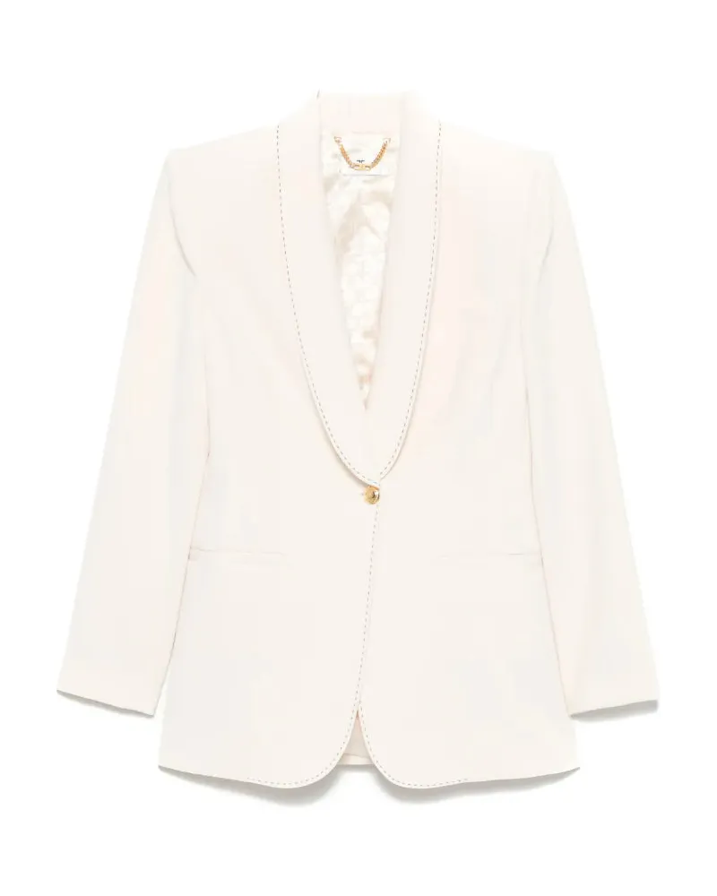 Elisabetta Franchi Elisabetta -Franchi -Jacke mit Rohrleitungen Burro