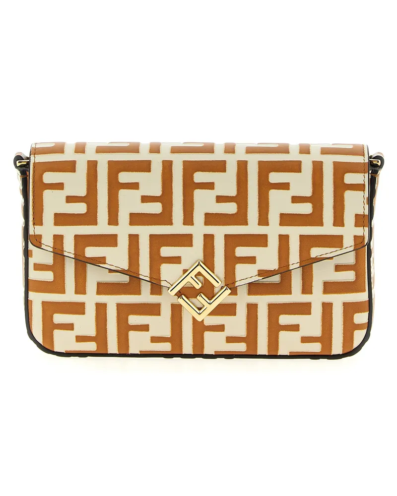 Fendi ff Diamonds' Brieftasche auf der Kette Multicolor
