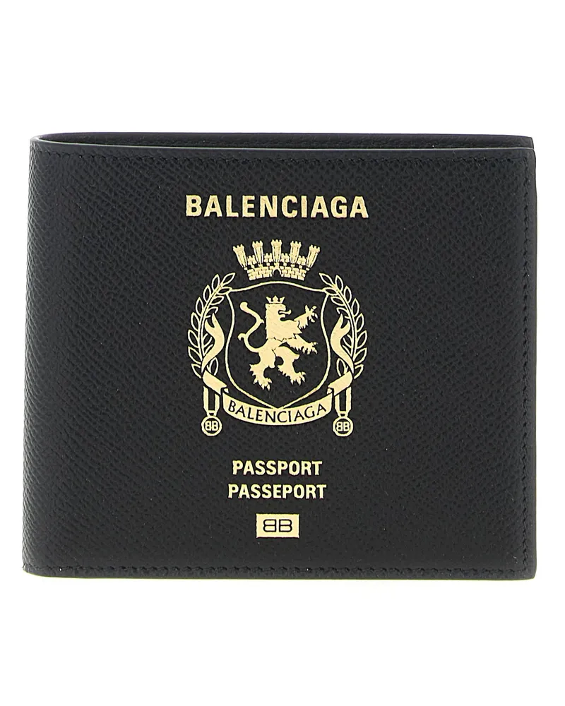 Balenciaga Passport“-Geldbörse Black