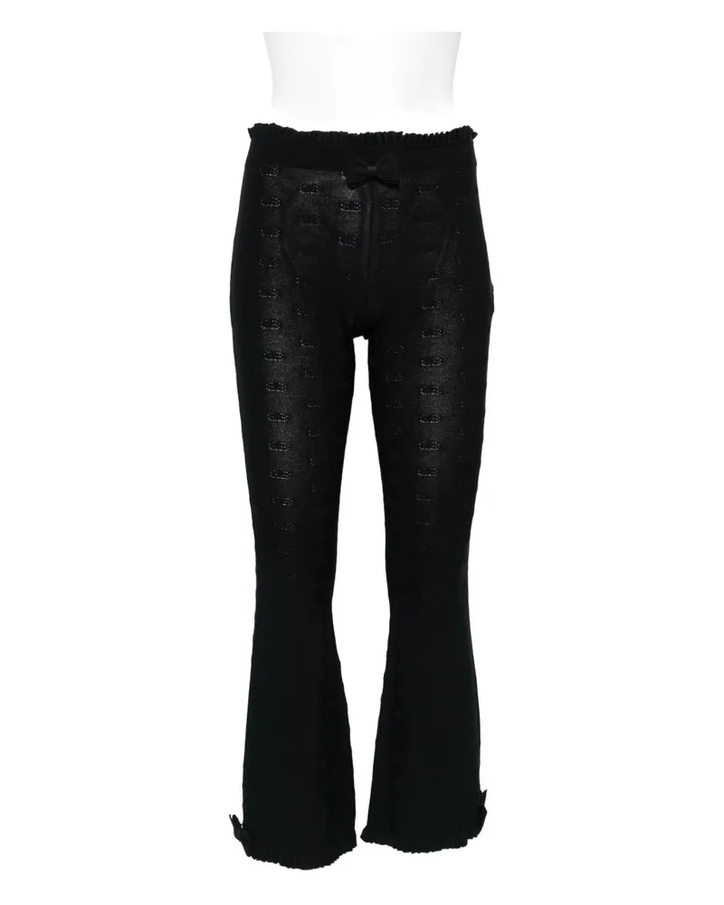 Balenciaga flackerte Caprihose Black
