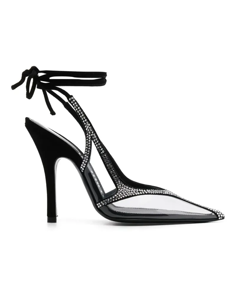 ATTICO Die Attico Venus Chrom Slingback Pumps Black