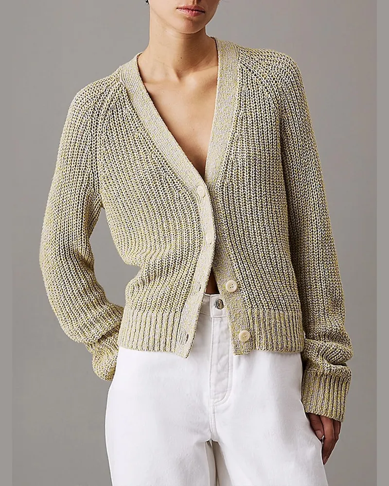 Calvin Klein Cardigan Mouliné Nude