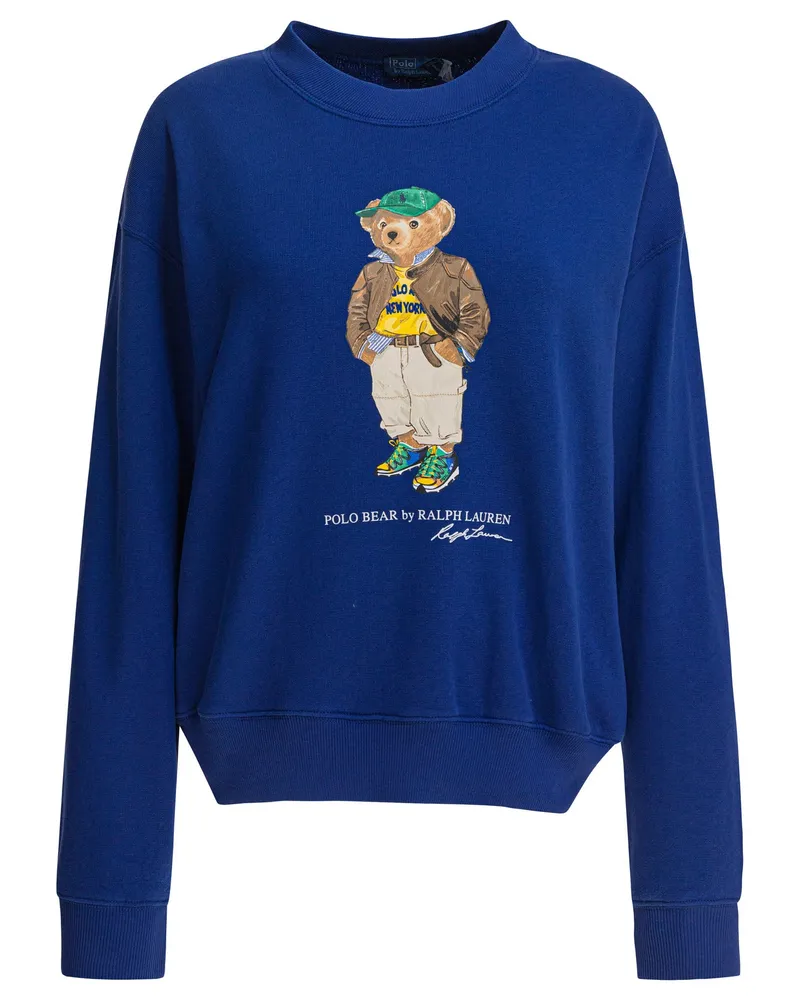 Ralph Lauren Polo Bear“-Sweatshirt Blue