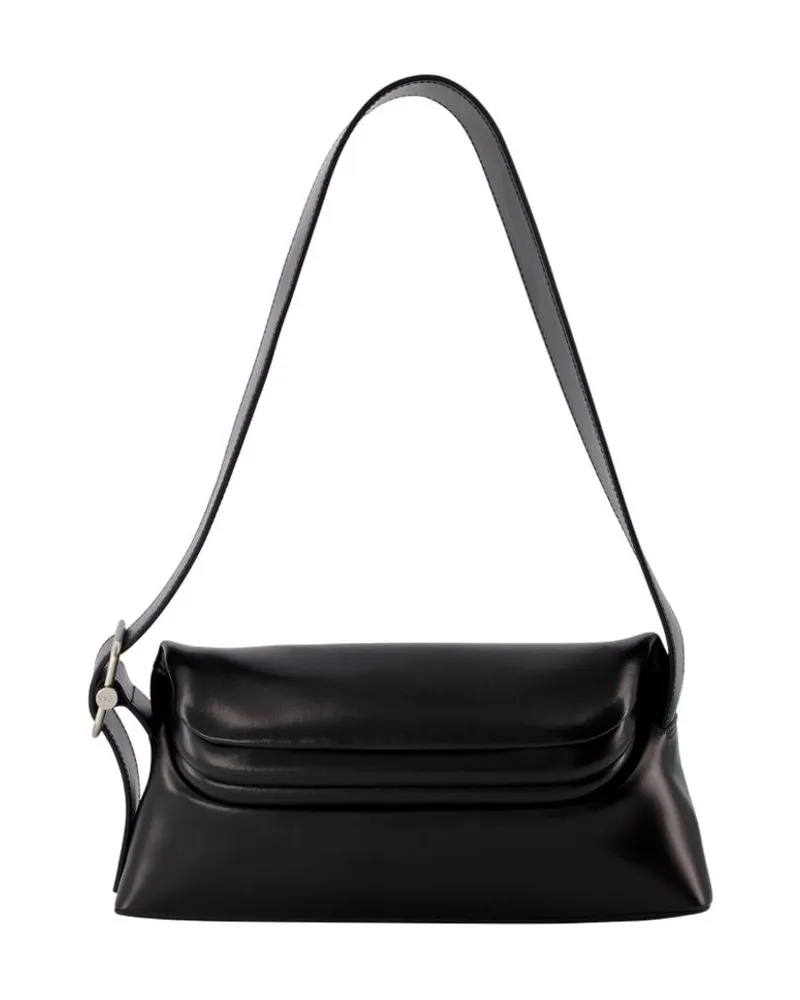 OSOI Ordner Brot Hobo Bag  Leder schwarz Schwarz