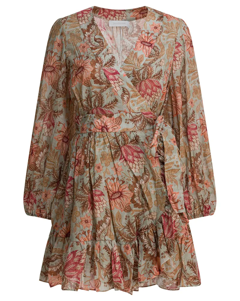 Zimmermann Kurzes Kleid „Daylight Green