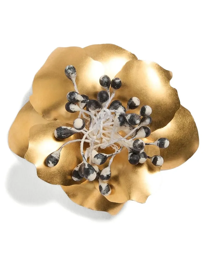 Valentino Garavani Kleine Brosche „Fleur Lumineuse“ von Gold