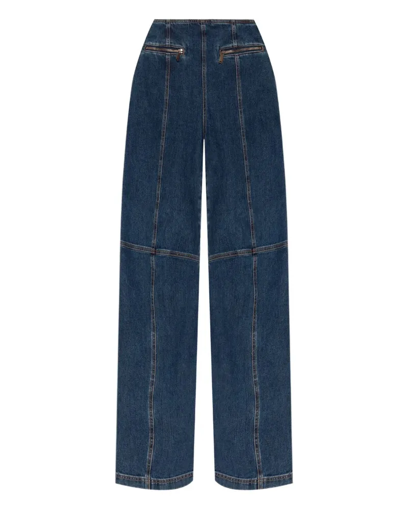 Etro Pegasus Motiv Jeans Azzurri
