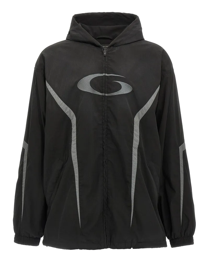 Balenciaga Jacke „Trainingsanzug Loop Sports Icon Ampia Black