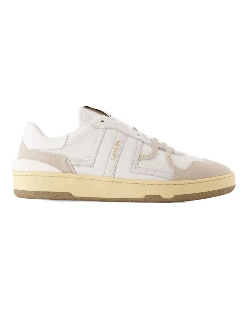 Lanvin Ton -Turnschuhe  Leder weiß White