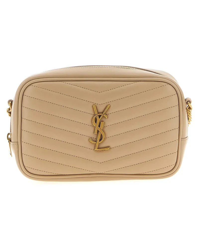 Saint Laurent Umhängetasche „Mini Lou Beige