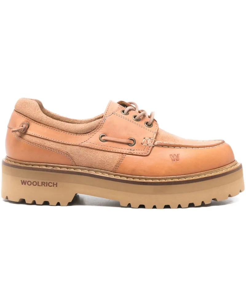 Woolrich Rock Bootsschuhe aus Leder Camel