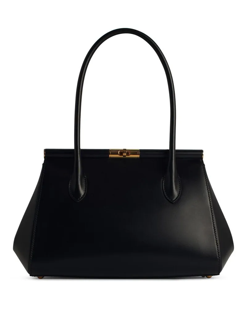 Dolce & Gabbana New Sizilien' Black Lear Tasche Black