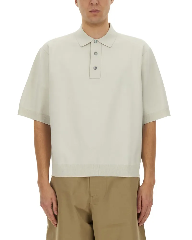 Studio Nicholson Strick Polo Ivory