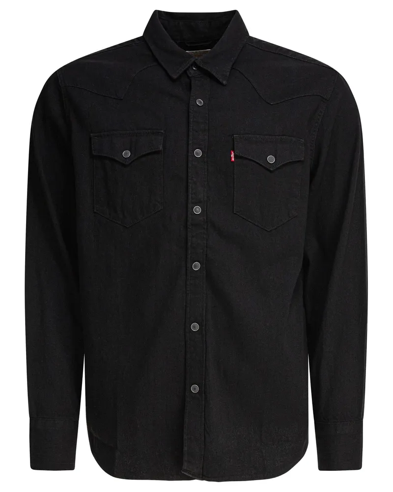 Levi's Levi 's Barstow Western Standard Marmor Black Denim Spülung Black