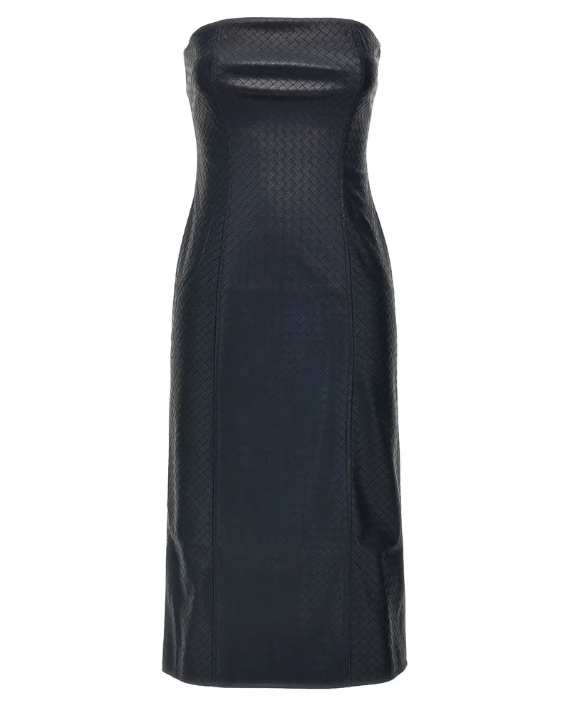 ROTATE Birger Christensen Dreh Birger Christensen 'Midi geflochten' Kleid Blue