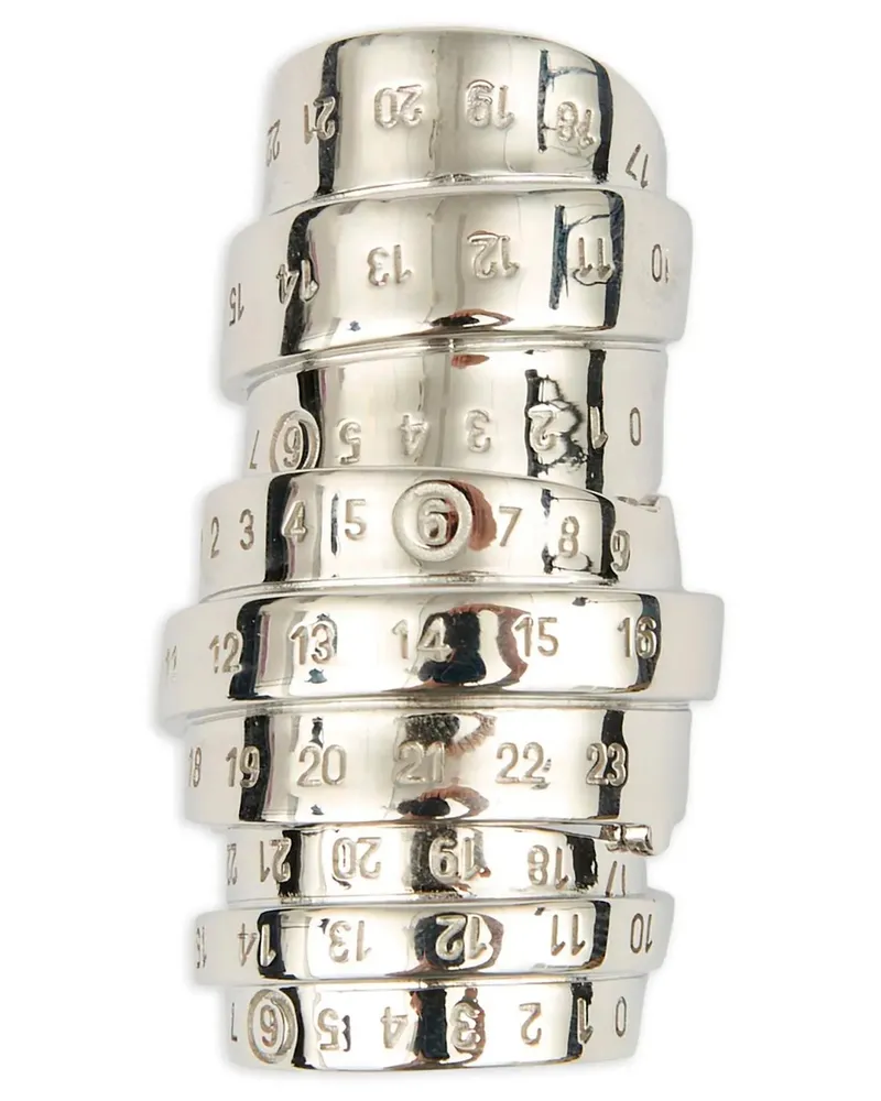 Maison Margiela numerischer' Ring Silver