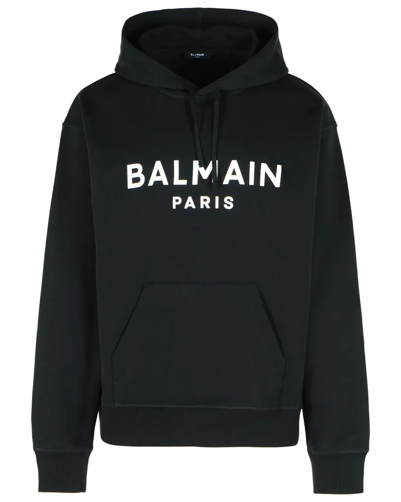 Balmain Schwarzes Baumwoll-Sweatshirt von Black