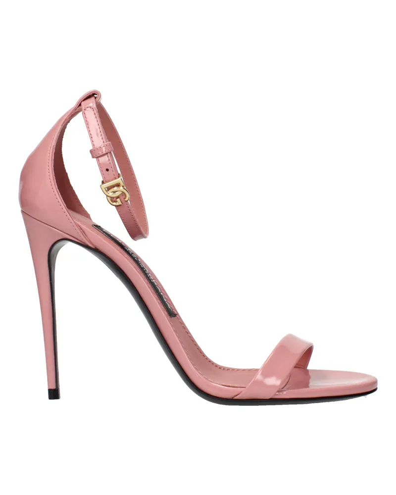 Dolce & Gabbana Dolce&Gabbana Damens Rosa Ledersandalen -