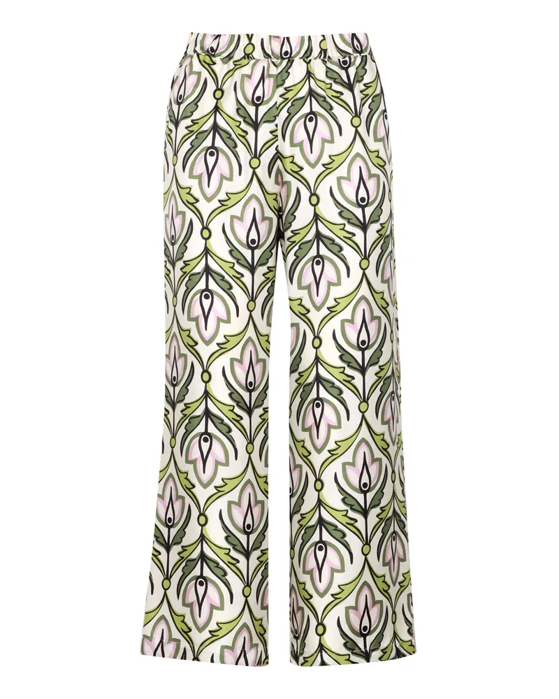 Max Mara Max Mara Wochenendhose Panna+verde