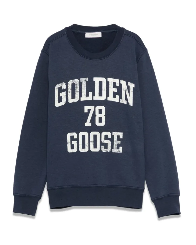 Golden Goose Golden Gans Unisex Crewneck Sweatshirt regelmäßig Blue