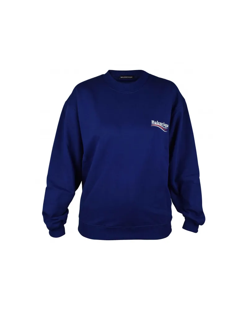 Balenciaga Sweatshirt Politisch Blue