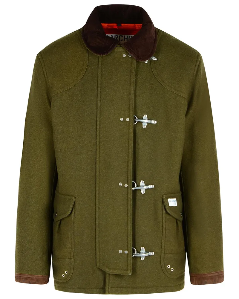 Fay 4 Ganci' grüne Wollmischjacke Green