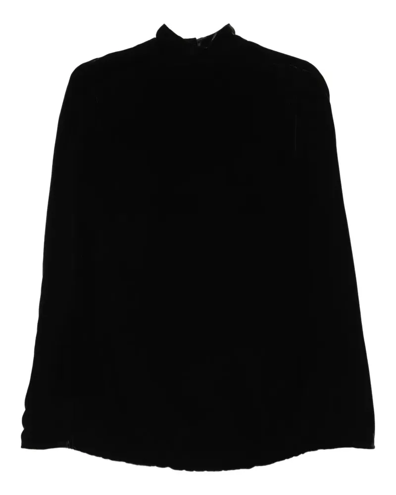 Raquel Diniz Palmas High Neck Cape Black