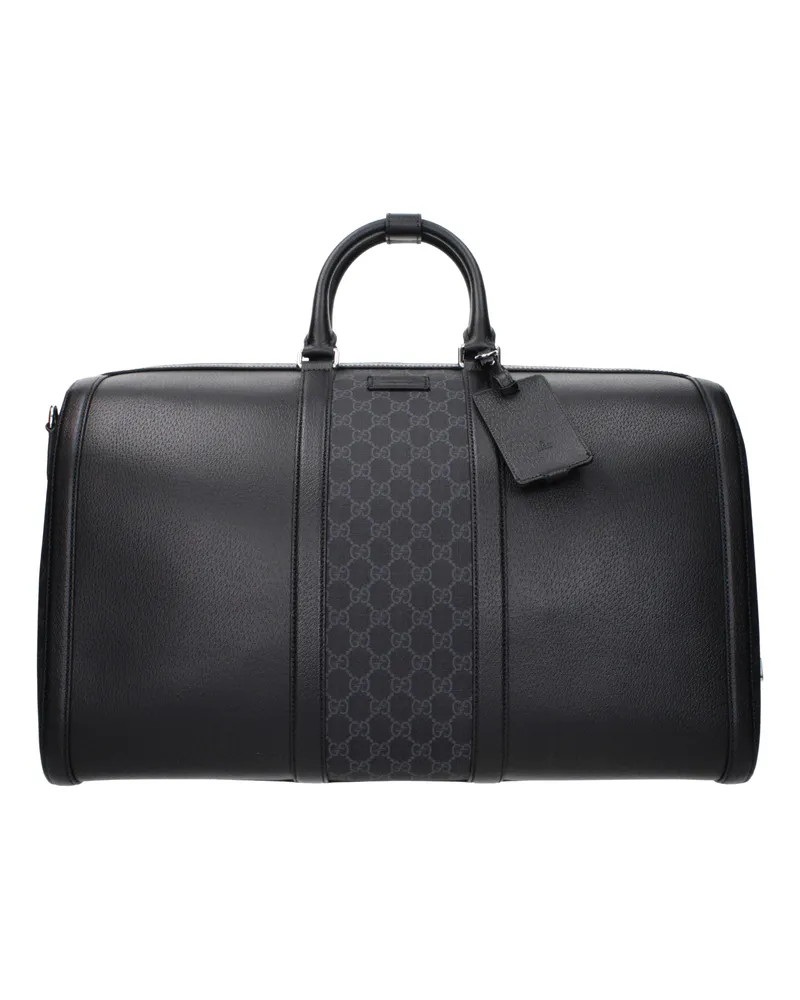 Gucci 30l Herrens Lederrucksack Schwarz -