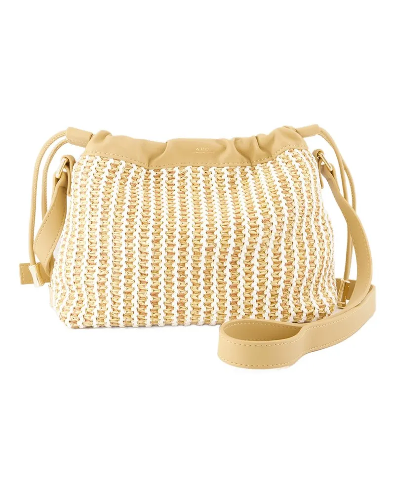 A.P.C. Ninon Mini Crossbody  Synthetisches Beige Beige