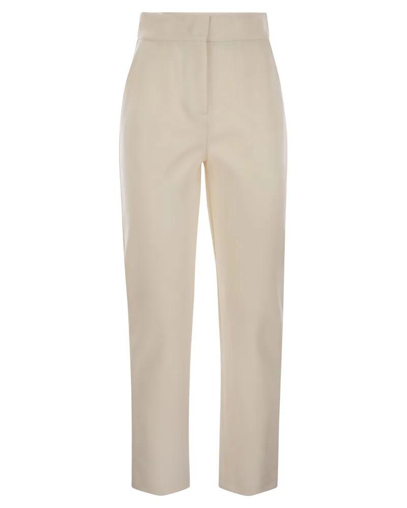 Max Mara Orlanda Slim Fit Hose White