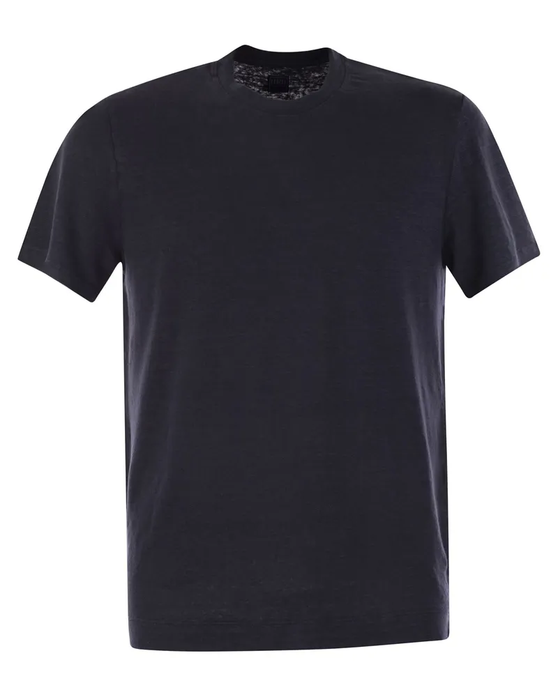 Fedeli Leinen Flex T -Shirt Blue