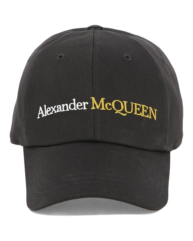 Alexander McQueen Classic Logo Cap Schwarz