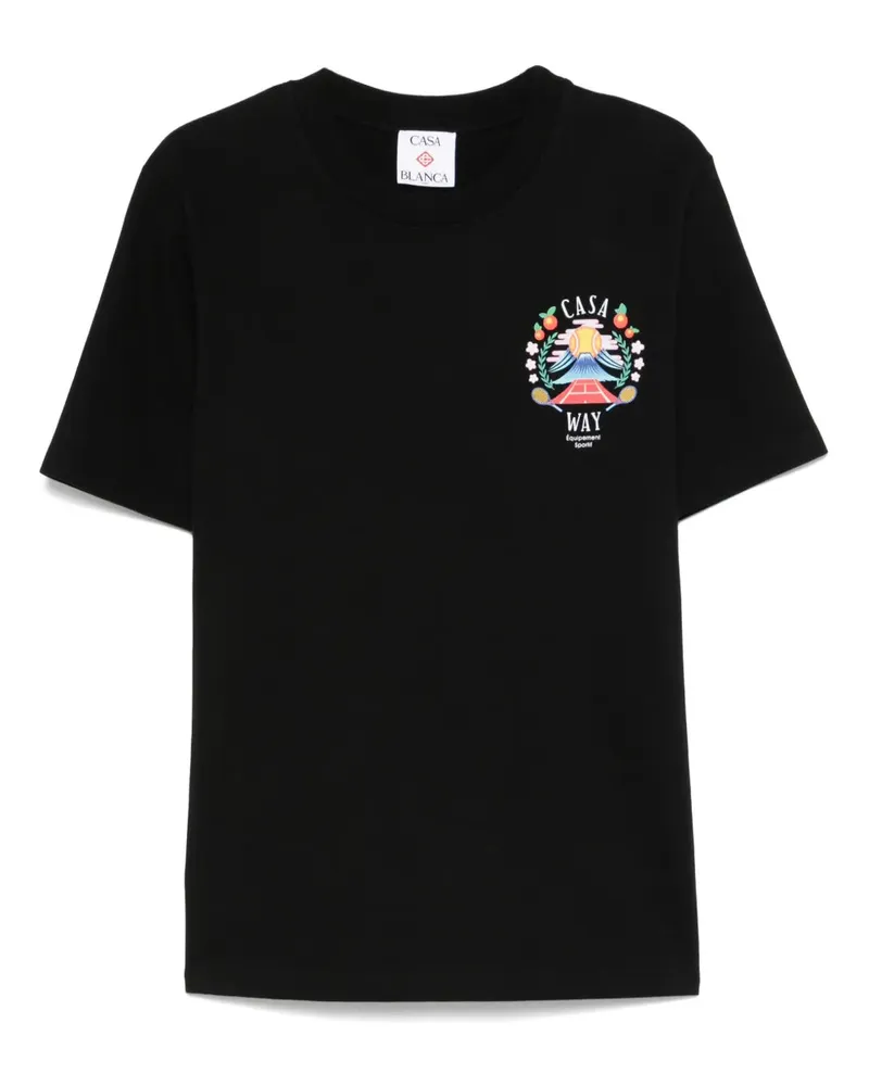 Casablanca Paris Casa Way T -Shirt Black