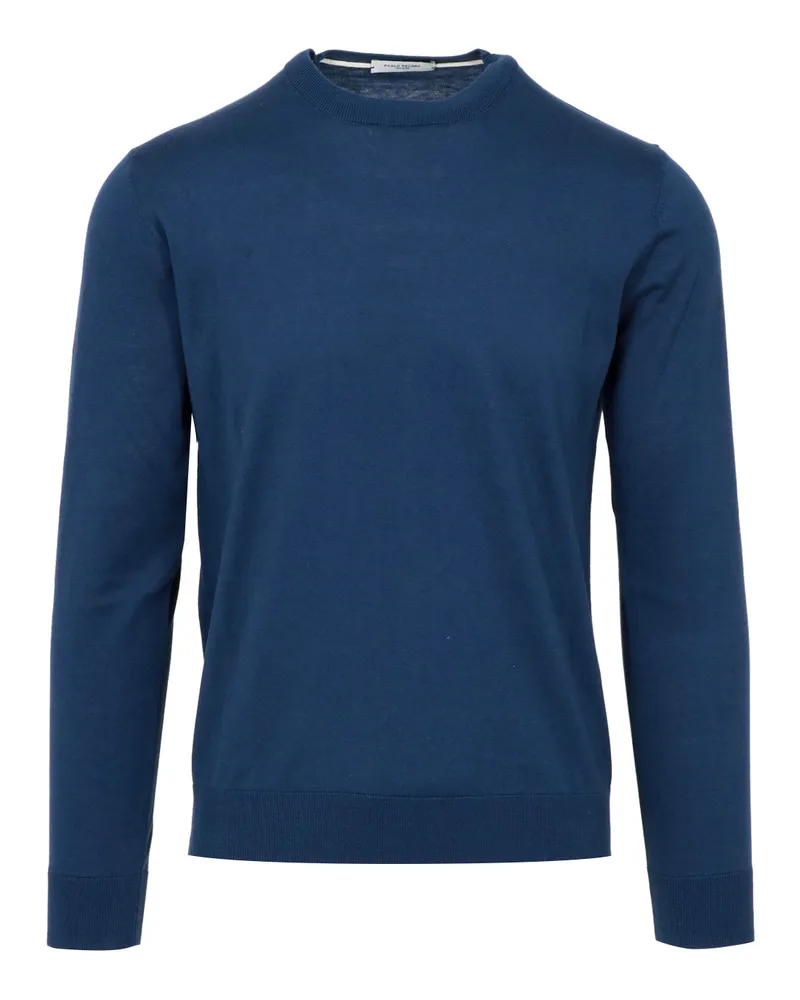 Paolo Pecora Milano Pullover blau Blue