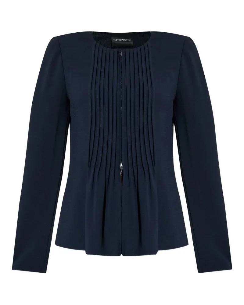 Emporio Armani Pleater Blazerjacke Blue