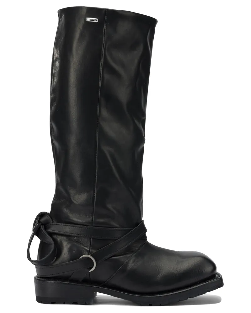 Our Legacy Unsere Legacy-Kniestiefel aus Rindsleder Black
