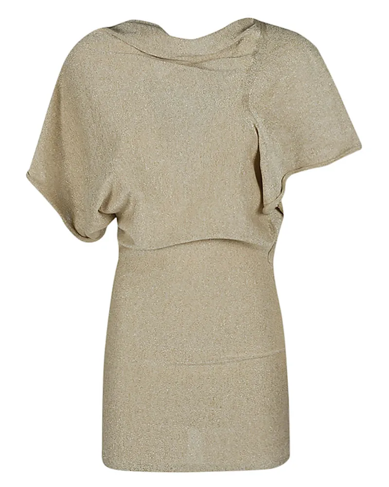 Circus Hotel Zirkus Hotel Viscose Mini Kleid Beige