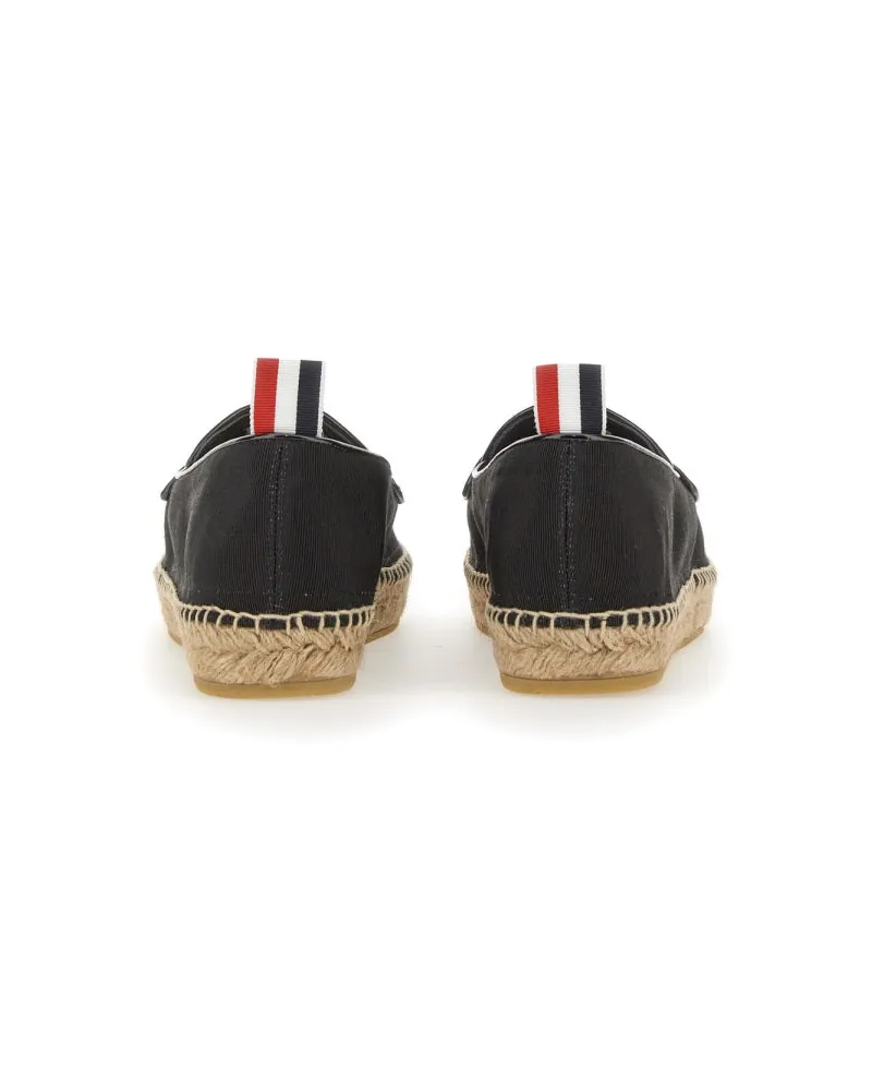 Thom Browne Espadrille Penny Varsity Black