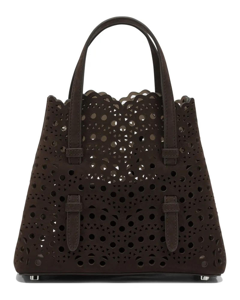Alaïa Kleine Handtasche „Mina 20 Brown