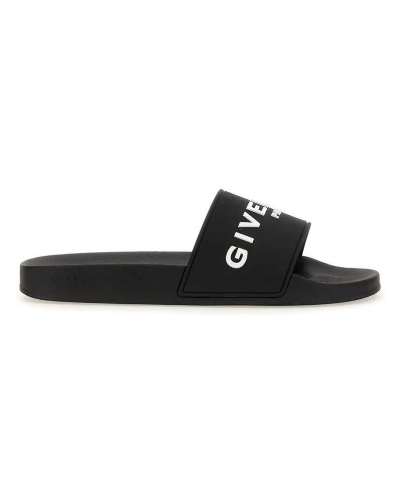 Givenchy Sandalo Slide Con Logo Black