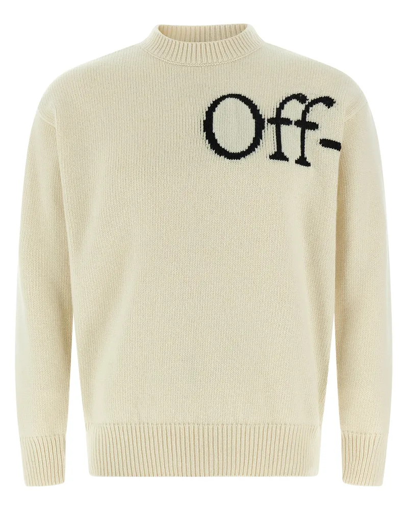 OFF-WHITE Bookish Shared Strick' Pullover White
