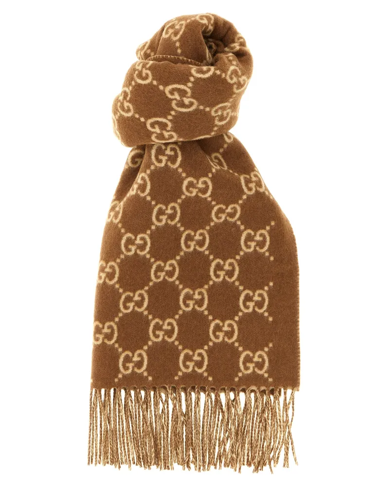 Gucci Gg Kaschmirschal Brown