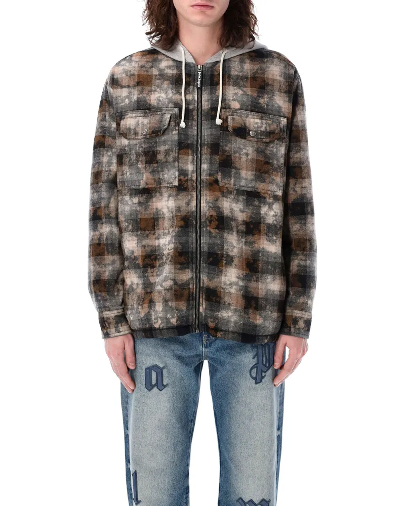 Palm Angels Coats Grey