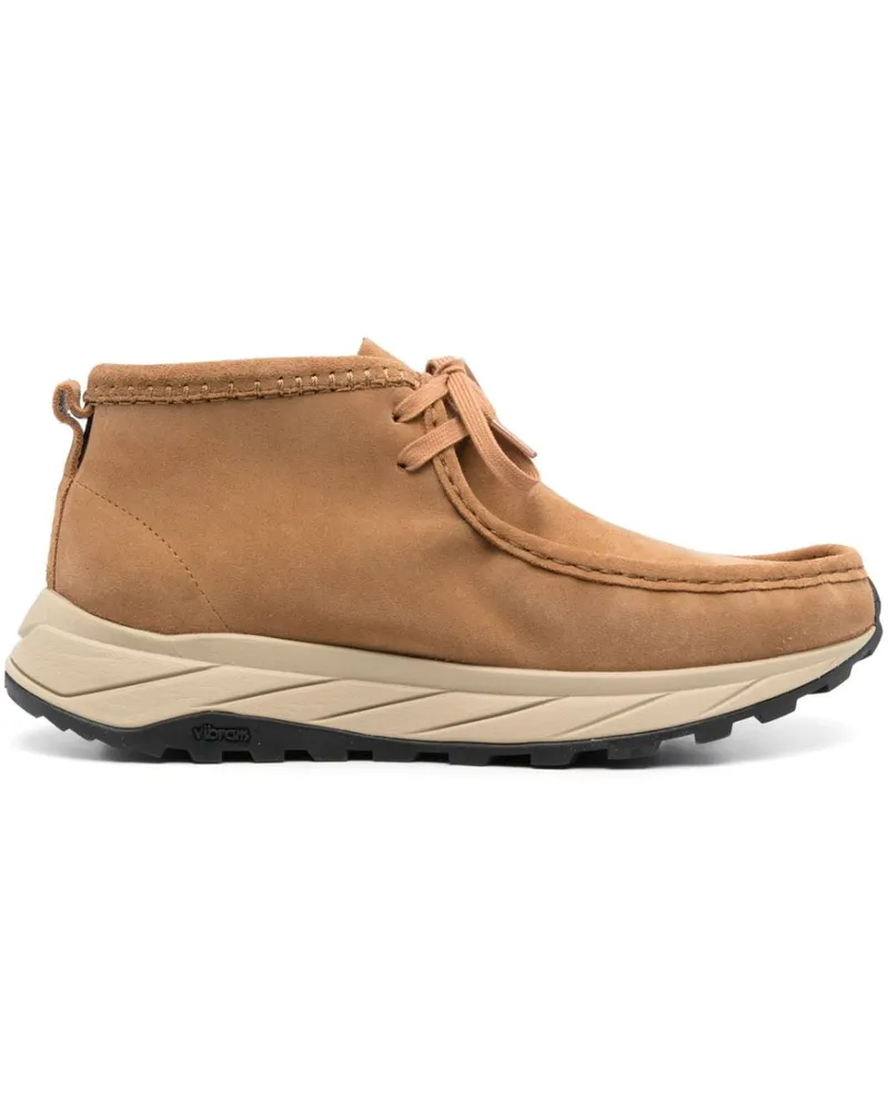 Clarks Wallabee Wildleder Lederschuhe Beige