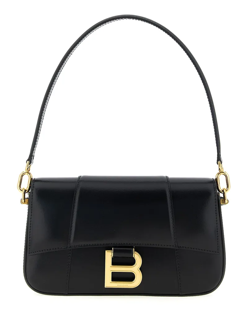 Balenciaga Kleine Umhängetasche „Hourglass“ von Black